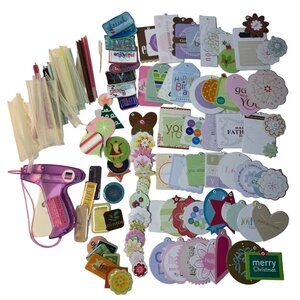 Around the Block Pink Paper Tagger & Tags Kit Scrapbooking